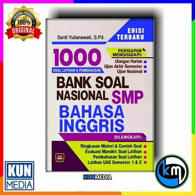 BUKU 1000 BANK SOAL NASIONAL SMP BAHASA INGGRIS PUSTAKA SETIA