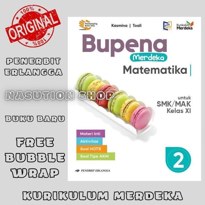 Buku Bupena Matematika Kelas 2 / XI 11 SMK Erlangga Kurikulum Merdeka