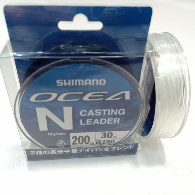 BEBAS ONGKIR - Senar Shimano nylon leader 200lbs 30m