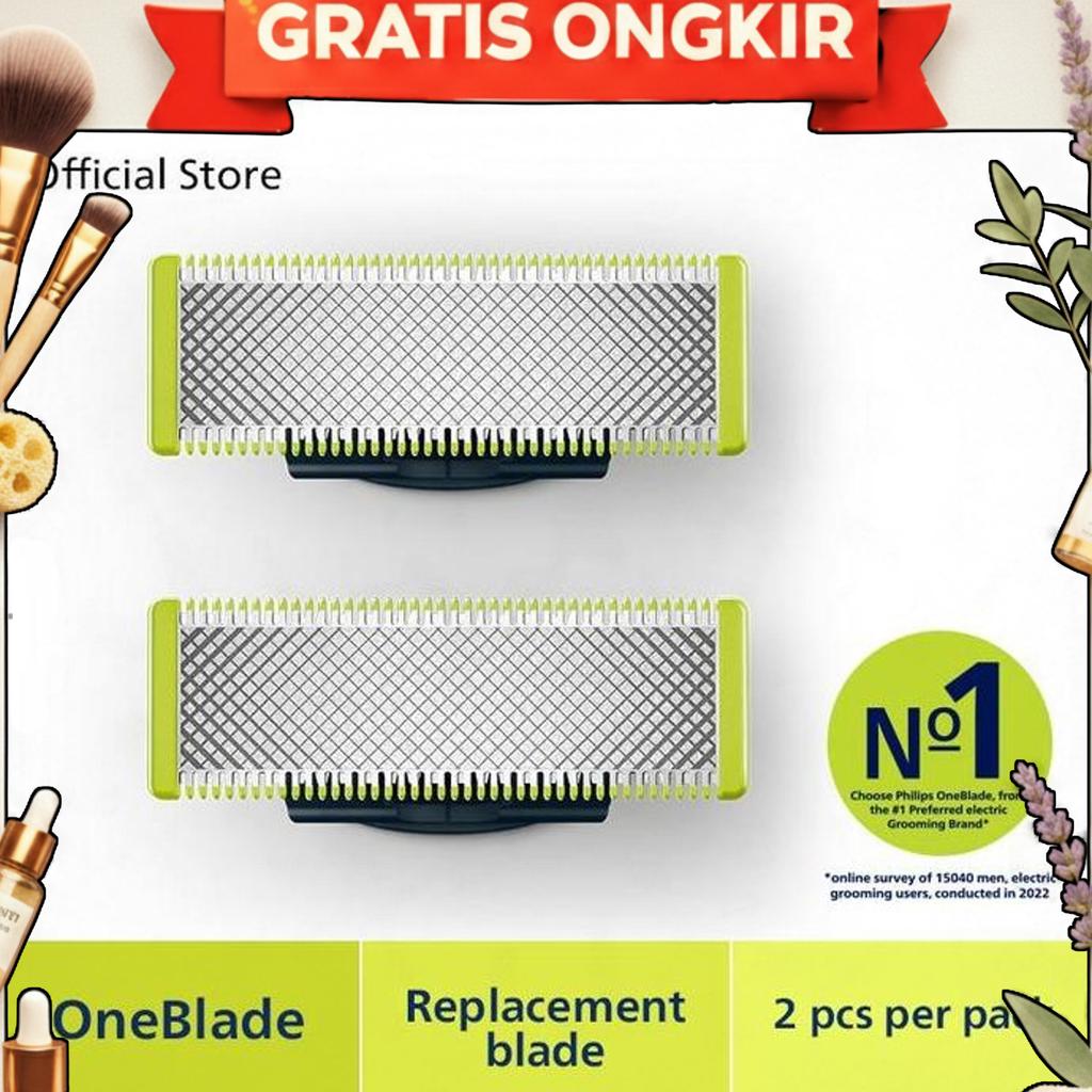 Philips Refill Oneblade Qp220/51 - Pisau Pengganti Oneblade 2  Pack