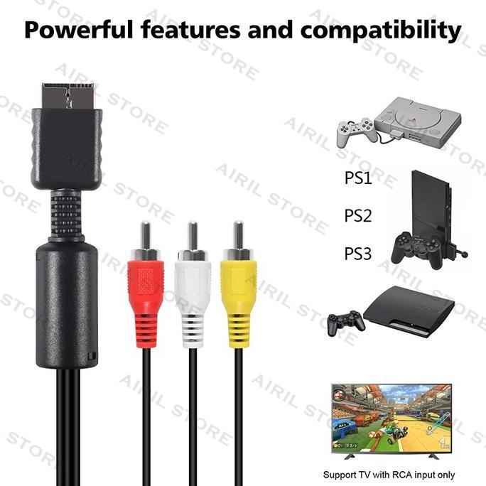 Kabel AV ps2 / Kabel AV ps3 / Kabel ps ke tv / kabel RCA