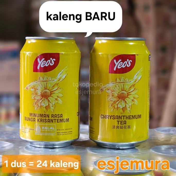 Yeos Chrysanthemum / Teh Kembang Bunga Matahari perdus isi 24 kaleng