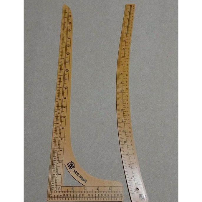 Penggaris pola jahit besar satu set Penggaris lengkung+penggaris siku/ Alat jahit / kebutuhan menjah