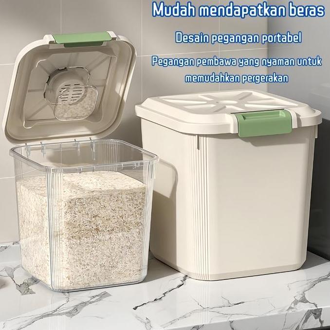 Rassdam123 - Tempat Beras 25Kg Model Baru Tempat Beras Aesthetic Tempat Beras 5 Kg Storage Tempat Be