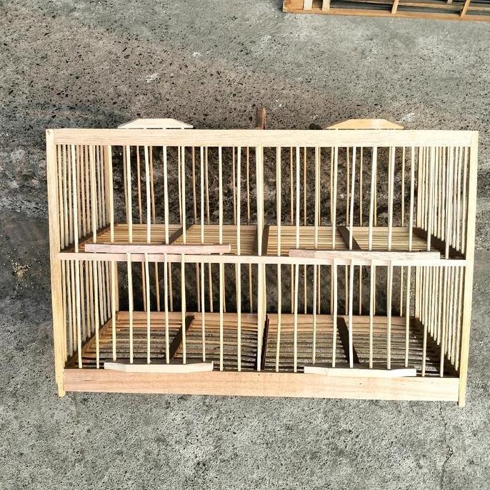 Bridwoi- (Ambrukan) Dondang Merpati 2.Pasang 4 Pintu Siap Rakit Kandang Burung Dongdang Burung Dara 