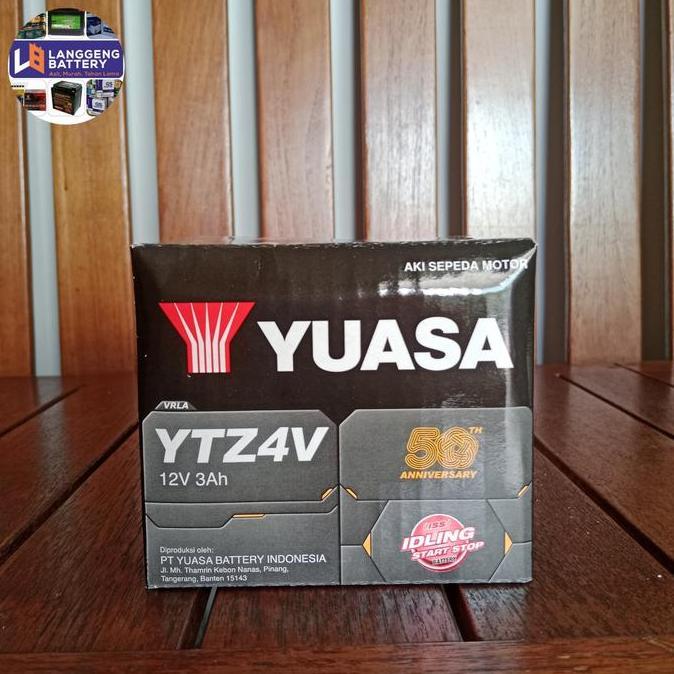 Promo Aki Motor Honda Vario 110, Beat, Blade, Supra X 125, Kharisma YTZ4V / YTZ5S Yuasa Aki Kering D