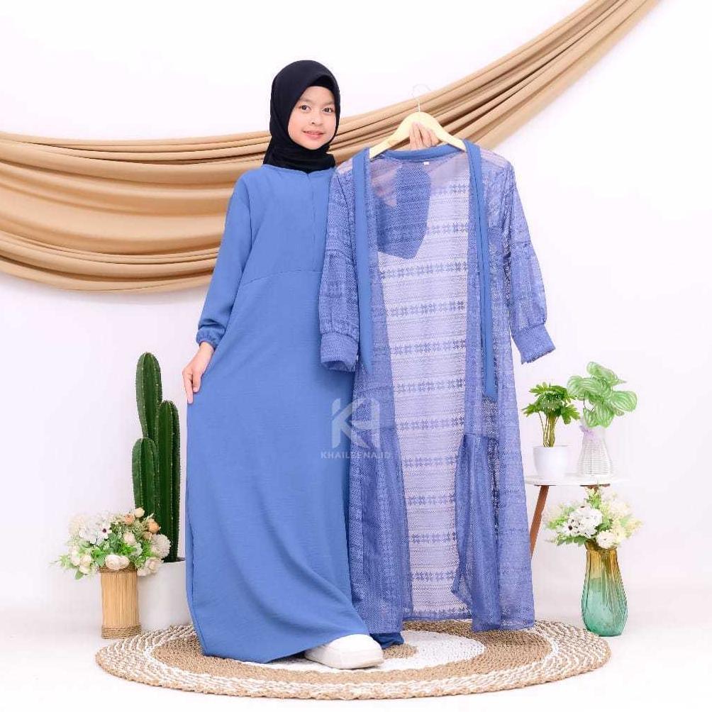Gamis Anak AlIyya Gamis Muslim Anak Remaja Outer Bisa Di Lepas Free Bros Lebaran Terbaru 2025-2026 M