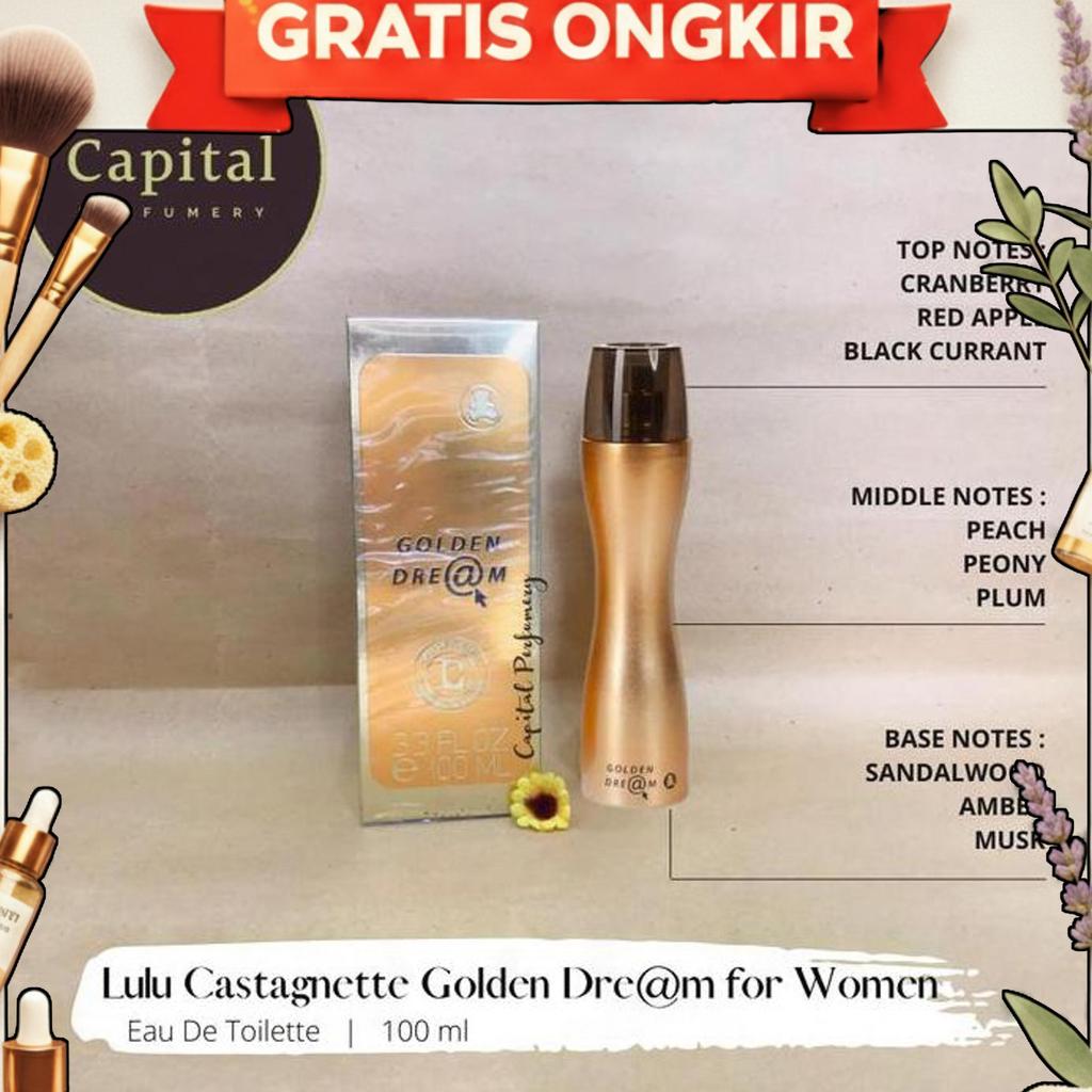 Lulu Castagnette Golden Dream For Women Edt 100 Ml