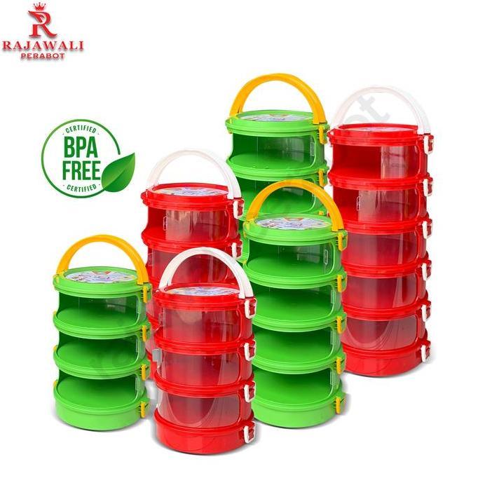 Rassdam123 - Tudung Saji Susun 4 Rak Susun Penutup Makanan Transparan