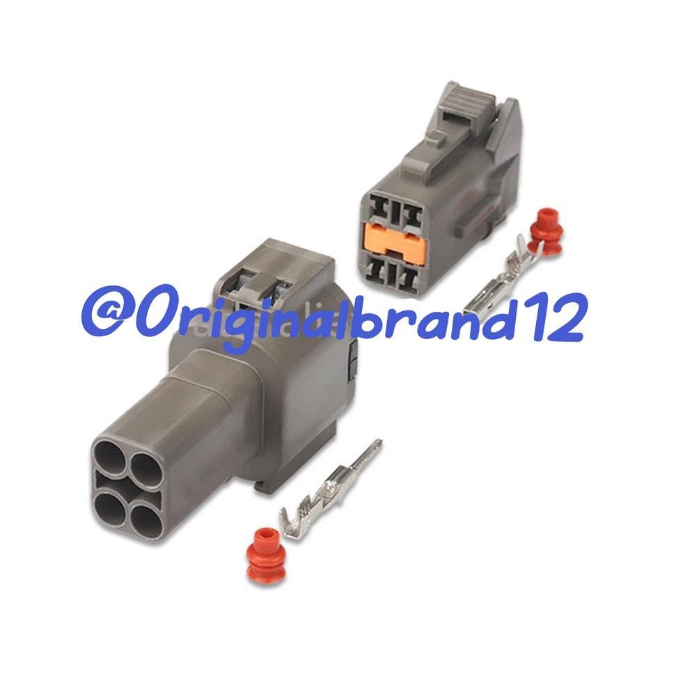 1 Set Connector 4 Pin 4P Waterproof Connector Male Female With Crimp