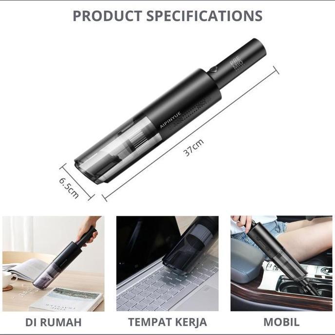 Tritok- Premio Mini Vacuum Cleaner Penyedot Debu Mobil Rumah Portable Wireless