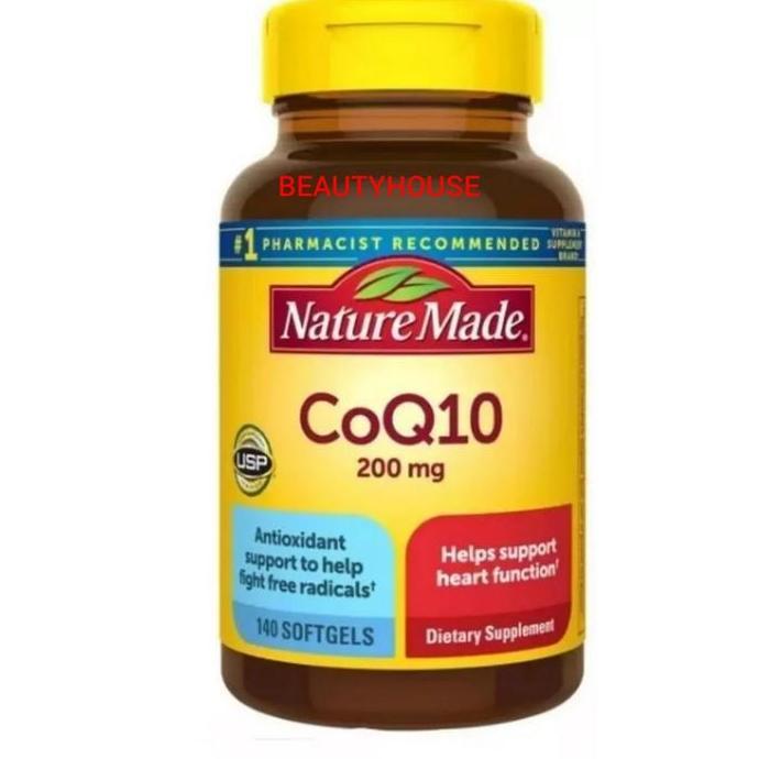 PURITANS PRIDE COQ10 100Mg 240 Softgels - NATURE MADE COQ10 200Mg 140 Softgels
