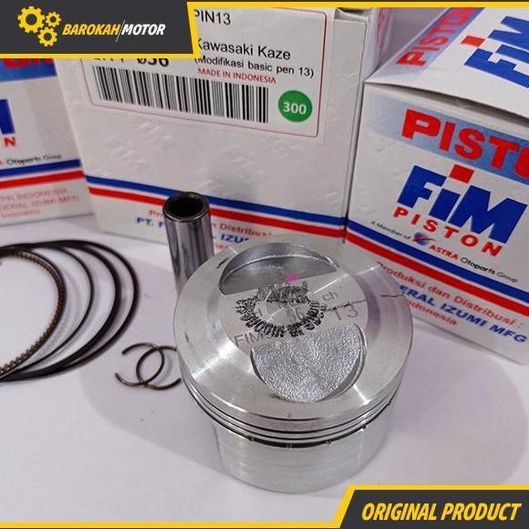 PISTON KIT SEHER SET KAZE ukuran diamter 53 53.5 54 54.5 55 56 PIN 13