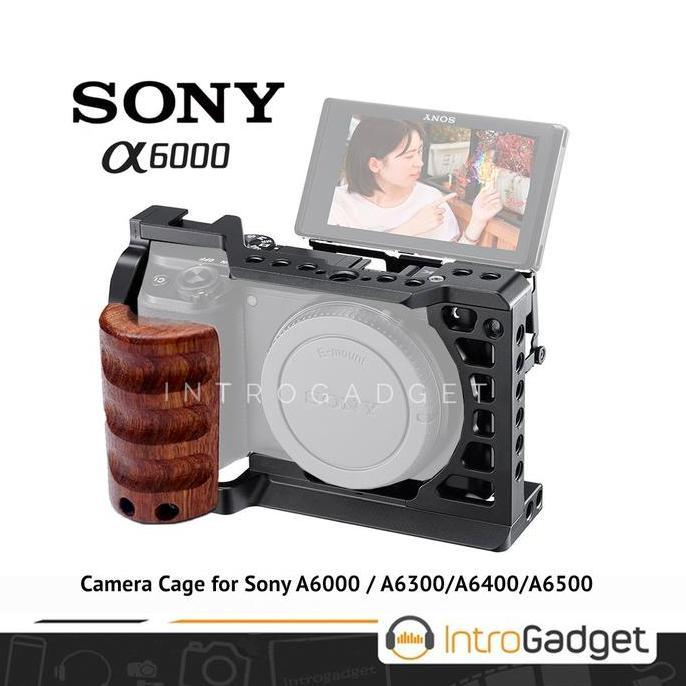 Frembit- Cage Rig Sony A6000 A6300 A6400 A6500 Wooden Smallrig Uurig Andoer