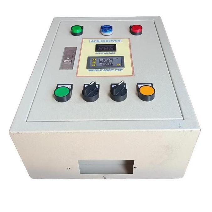 PANEL ATS DENGAN FITUR CHARGER AKI GENSET OTOMATIS UNTUK GENSET ATS-5500WGS ORIGINAL DAN TERPERCAYA