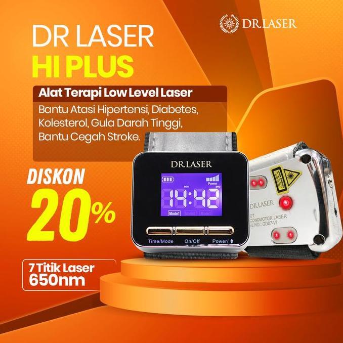 LAPAKJAJAN33 - DR LASER HI PLUS ALAT TERAPI KESEHATAN BANTU PEMULIHAN STROKE JANTUNG DIABETES HIPERT