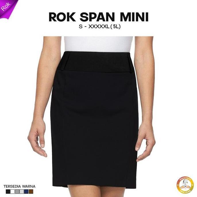 Wmn- Rok Span Pendek Wanita Formal Androk Pakaian Kantoran Mini Skirt Perempuan Kantor Polos Bawahan
