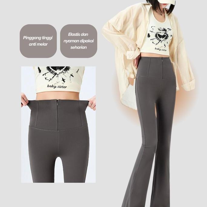 Wmn- Jolie Fashion Legging Korset Cutbray / Legging Cutbray Corset Wanita