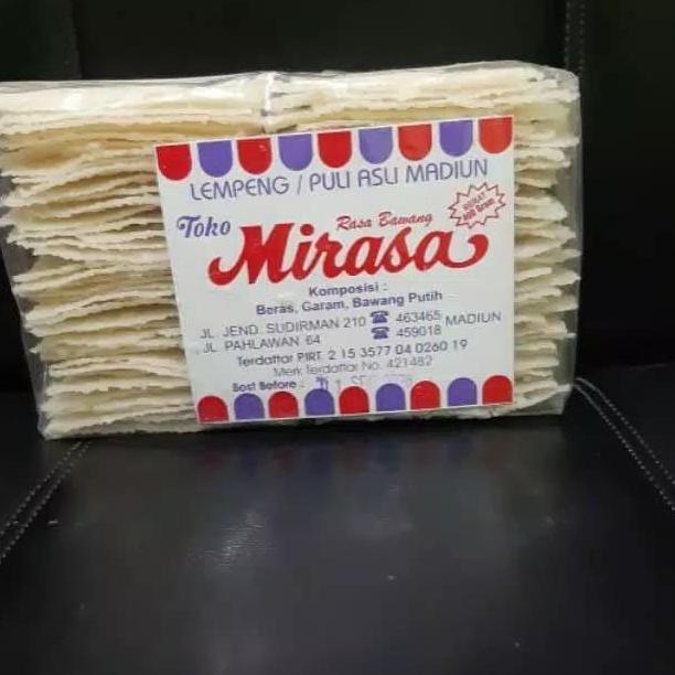 Krupuk Lempeng Puli Mirasa Asli Madiun