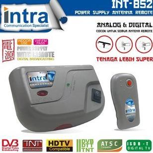 NEW Booster Antena Tv Digital INTRA INT-852 Penguat Sinyal Antenna Disertai Remote Boster Original