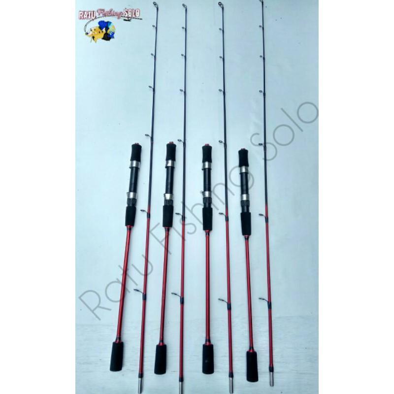 Joran Pancing Jigging Laut Drag 15 Kg Ajiro Redbass 150 165 180 198 Cm