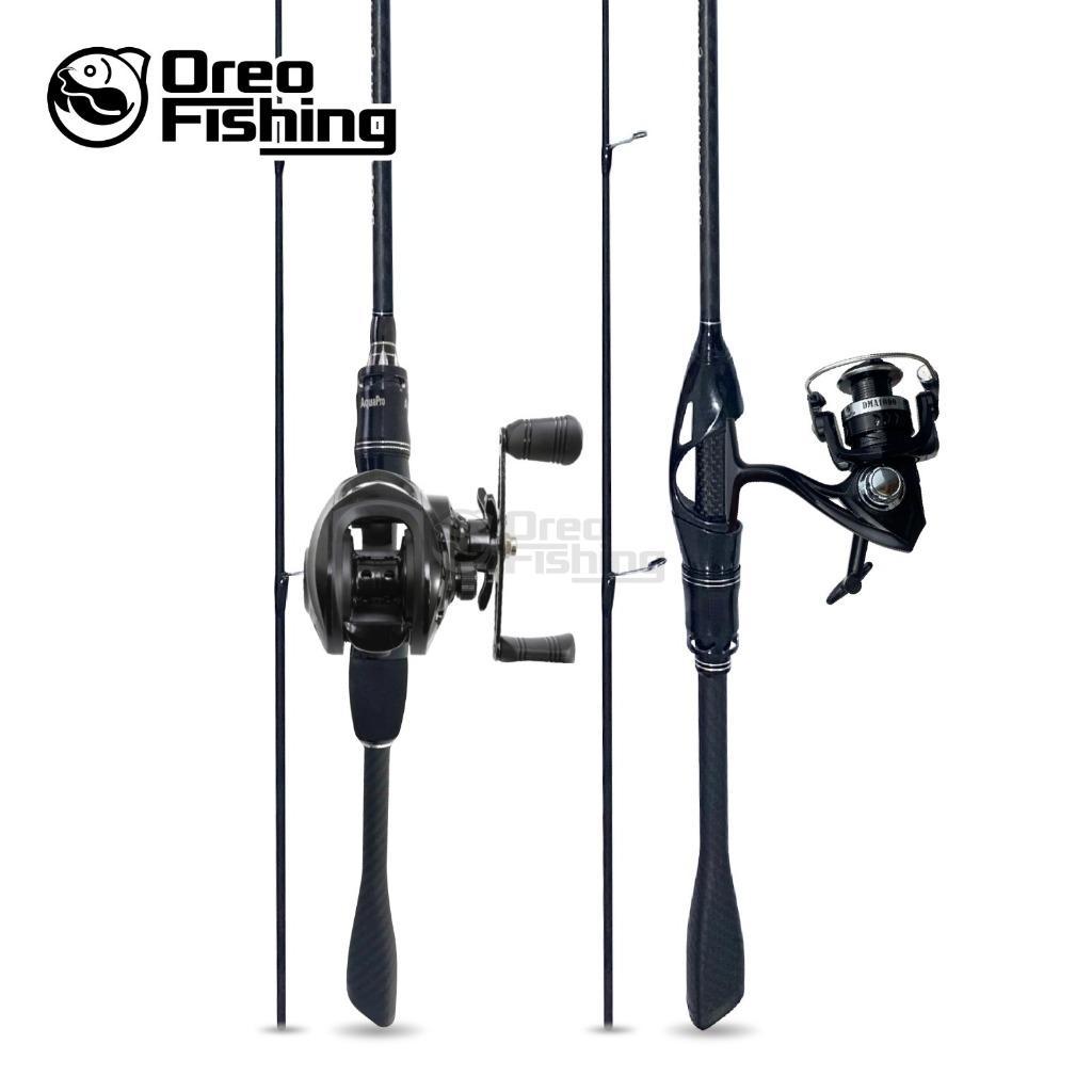 1 Set Joran Reel Alat Pancing Spinning & Casting 1.65M 1.80M Untuk Mancing Casting Ikan Gabus