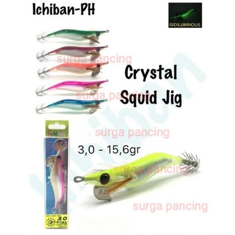 Ichiban Crystal Squid Jig Udang Umpan Cumi Gid