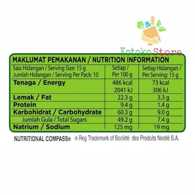 Nestle Milo Nugget Malaysia Party Pack / Milo Coklat Nugget Isi 10 Pack