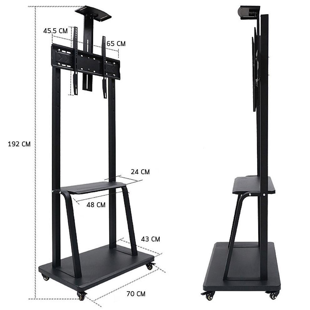CUCI GUDANG Bracket TV Standing 32"-65" Up to 85 inch Home Breket roda LED Universal Bracket standin