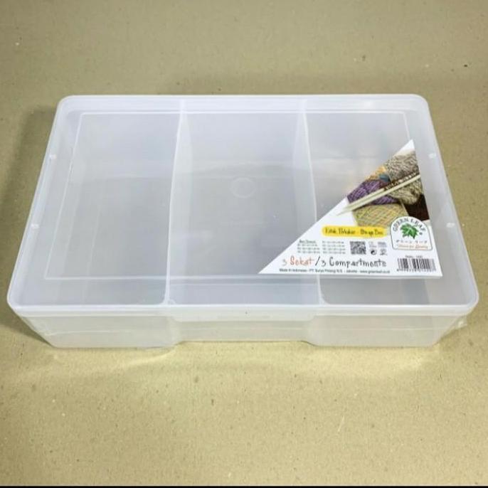 kotak perkakas 3 sekat reiko 1420 green leaf