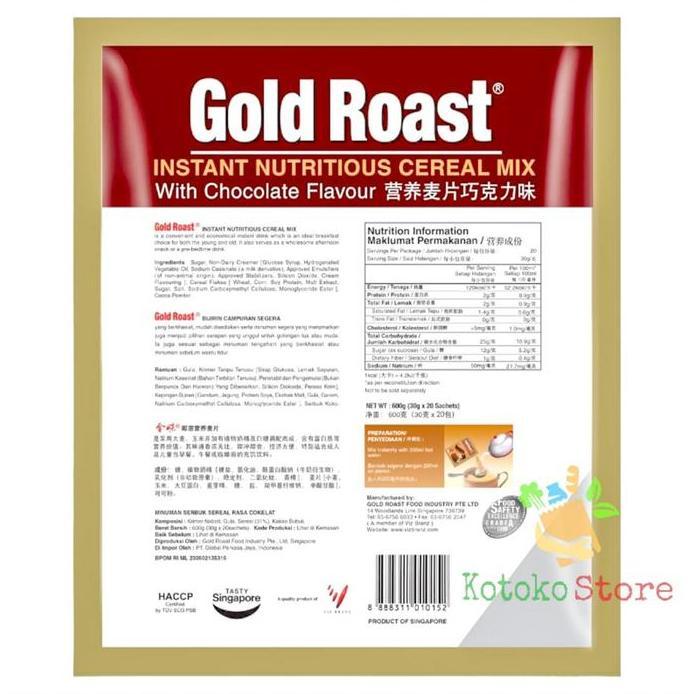 Gold Roast Cereal Vanilla / Gold Roast Cereal Chocolate / Gold Roast Instant Sereal