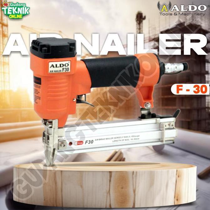 BAJANTEKNO MESIN PAKU TEMBAK ANGIN F30 ALDO / Air Nailer Paku Lurus F-30 Alat Staples Stapler Paku T
