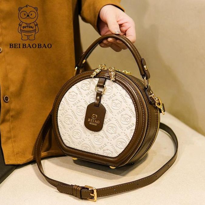 BAJANTEKNO 8136 Tas Selempang wanita 2 ruang | Tas Model Bulat | Fashion Bag Girl Premium Original B