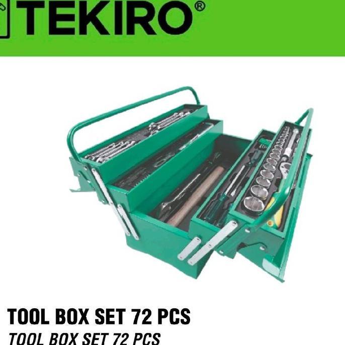 BAJANTEKNO TEKIRO TOOL BOX SET 72 PCS MECHANICAL TOOL SET TEKIRO 72PCS