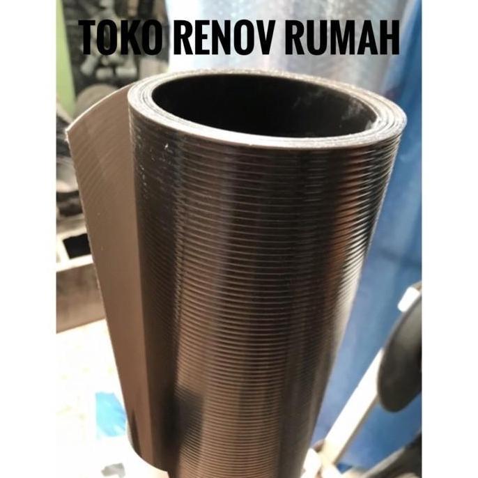 Plat fiber hitam garis/ plat fiber pagar/ penutup pagar/ plat fiber