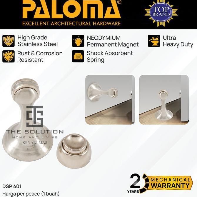 Penahan Pintu PALOMA DSP 401 Door Stopper Magnet Pengganjal Ganjelan Bantalan Pintu Tembok / Bawah