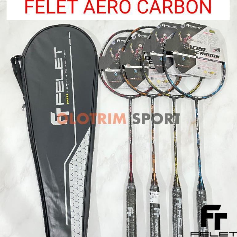 Raket Badminton FELET AERO CARBON PRO 35LBS AeroCarbon Original