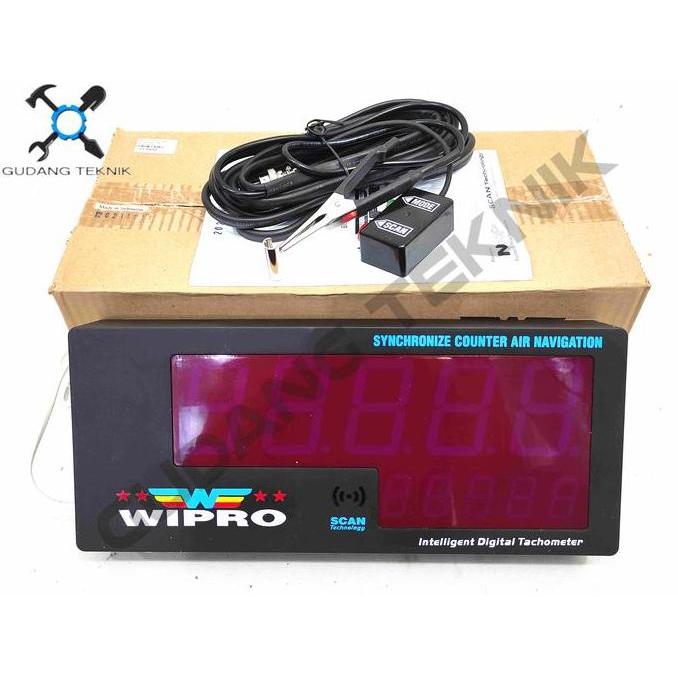 GRASSSTEKNO Tachometer Digital RPM Motor Mobil WIPRO Alat ukur Putar Kecepatan RPM