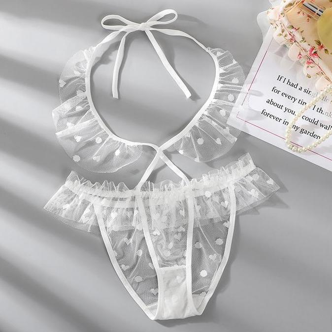 MD86 ~ Celana Dalam Sexy Renda Celana Desain strap Motif hati G String C031