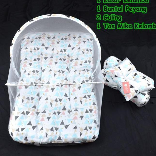 Kasur Bayi Set Kelambu Kasur Kelambu Bayi Bantal Guling Bayi Set