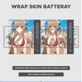 Wrap Skin Baterai 18650 - Pelindung Baterai  18650 Anime Sexy (isi 1 pcs)