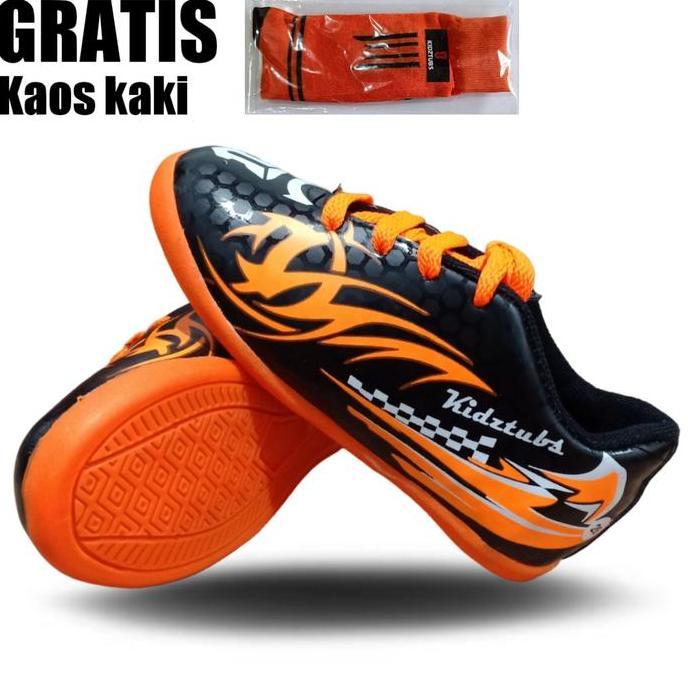 Pootbol- Sepatu Futsal Junior Sepatu Futsal Anak Laki Laki Usia 6-10 Tahun Paud Tk Sd Smp Gratis Kao