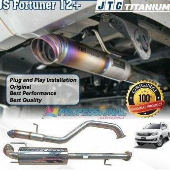 Promo Exhaust Muffler Knalpot JTC titanium Toyota Fortuner 12+ VNT Diskon