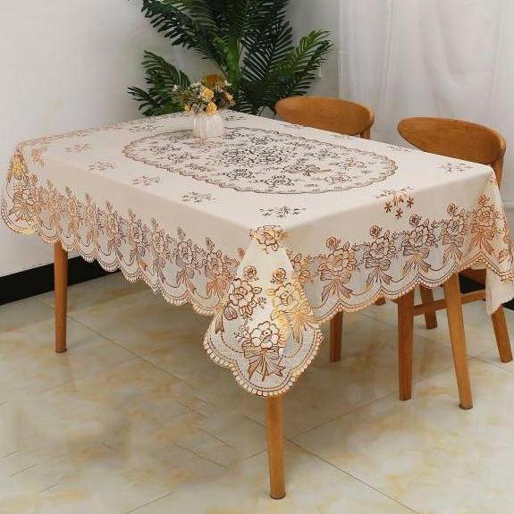 Taplak Meja Makan Besar Uk 150X228Cm Taplak Meja Ruang Tamu Perlak Meja Bahan Pvc Tebal Peremium Dp