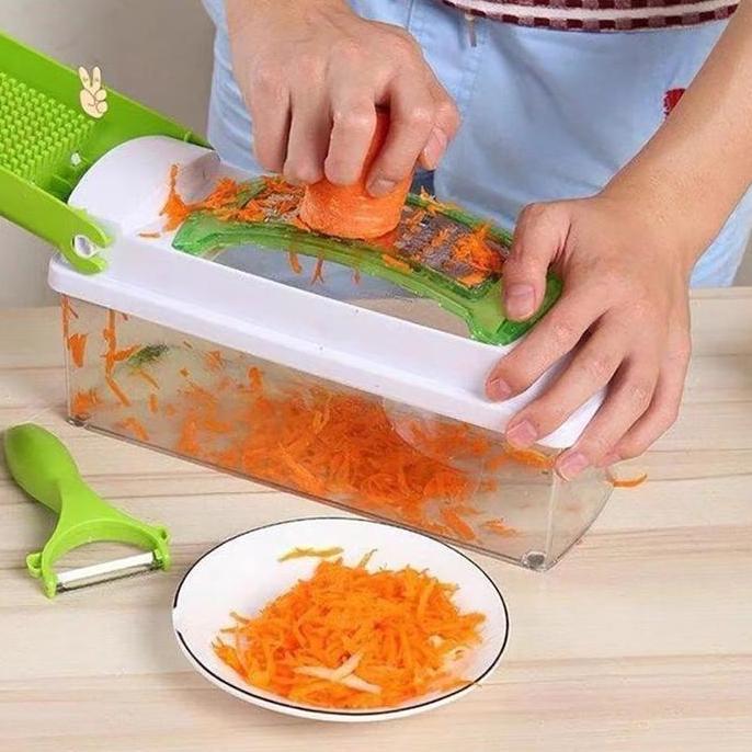 1 SET ALAT PEMOTONG BUAH SAYUR 12 IN 1 / GENIUS NICER DICER / ALAT PEMOTONG PRAKTIS / ALAT PERAJANG 