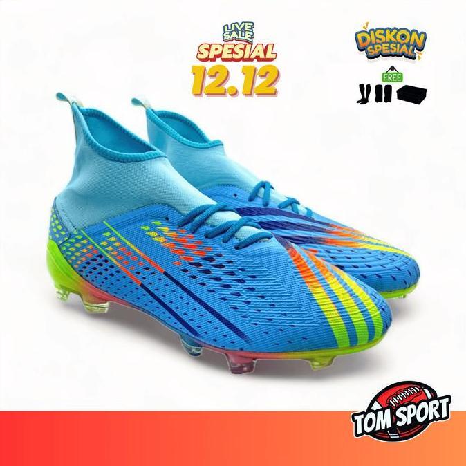Pootbol- Sepatu Bola Anak - Dewasa Predator Freak Fg Free Kaos Kaki + Deker Cod Sepak Bola Boots