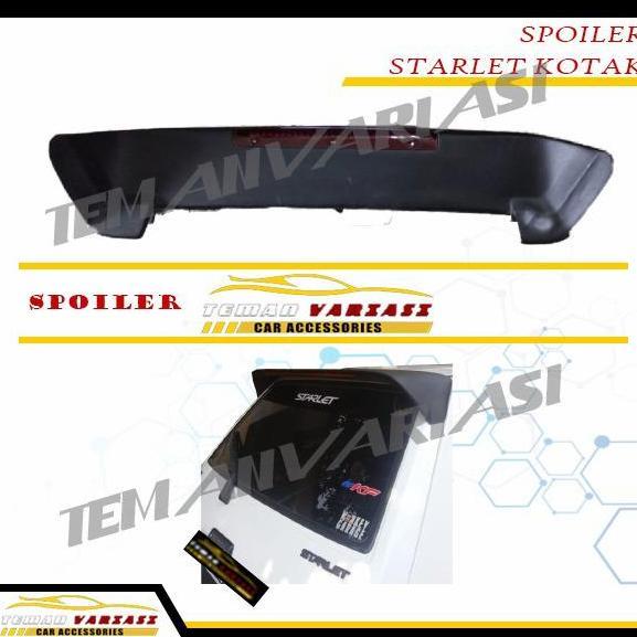 SPOILER MOBIL STARLET KOTAK/ TOPI BELAKANG MOBIL STARLET KOTAK HEMAT