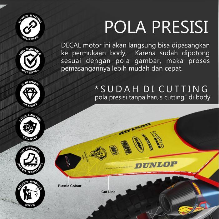 Decal Crf 150 L / Sticker Decals Crf 150 L / Stiker Decal Crf A12 Original Dan Terpercaya