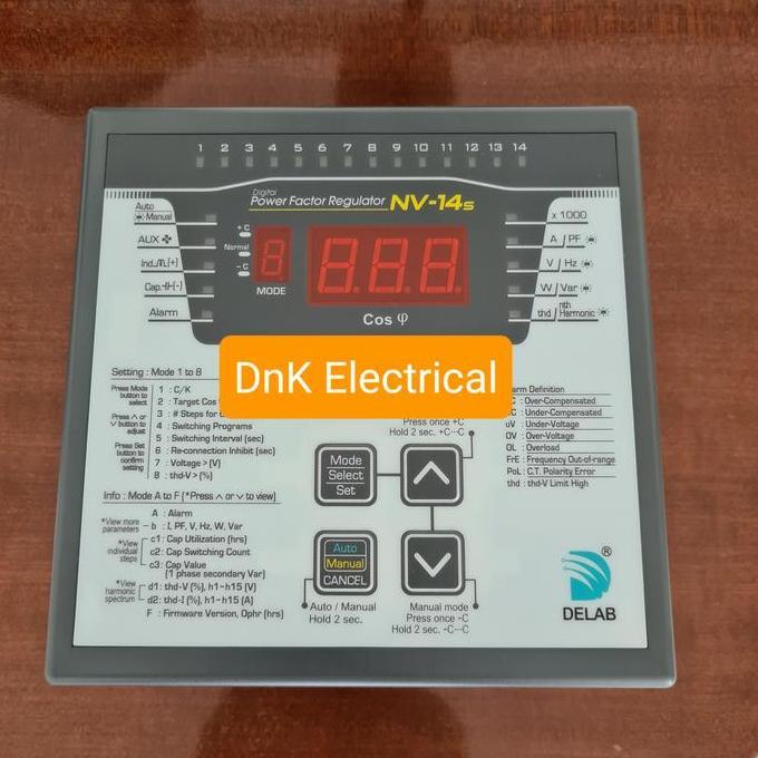 TERMURAH - Power Factor Regulator Delab 14 Step NV-14S
