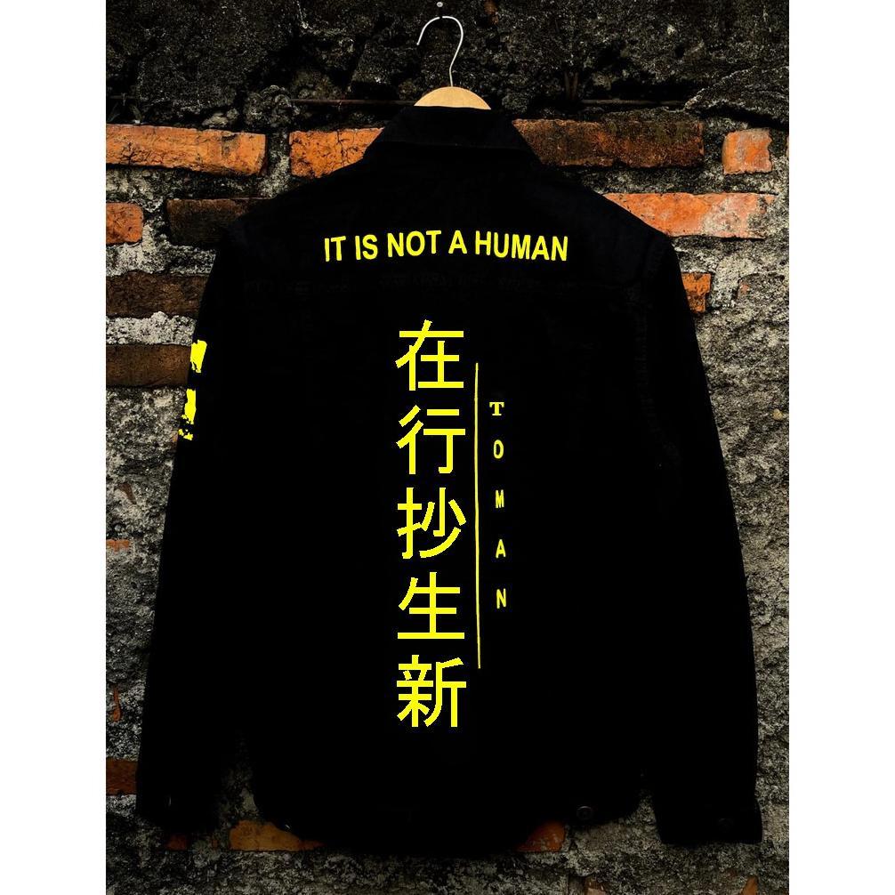 DISKON BESAR Jaket Jeans Denim Toman Sablon/Jaket Jeans Pria/Jaket jeans terlaris / jaket valhalla /